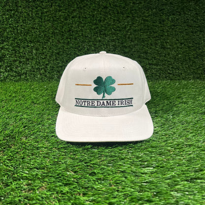 1990s Notre Dame Fighting Irish White Snapback Hat USED v18361