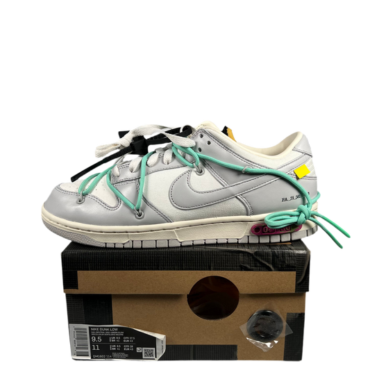 Nike Dunk Low Off White Lot 4 Grey (2021) Size 9.5 NEW s17998