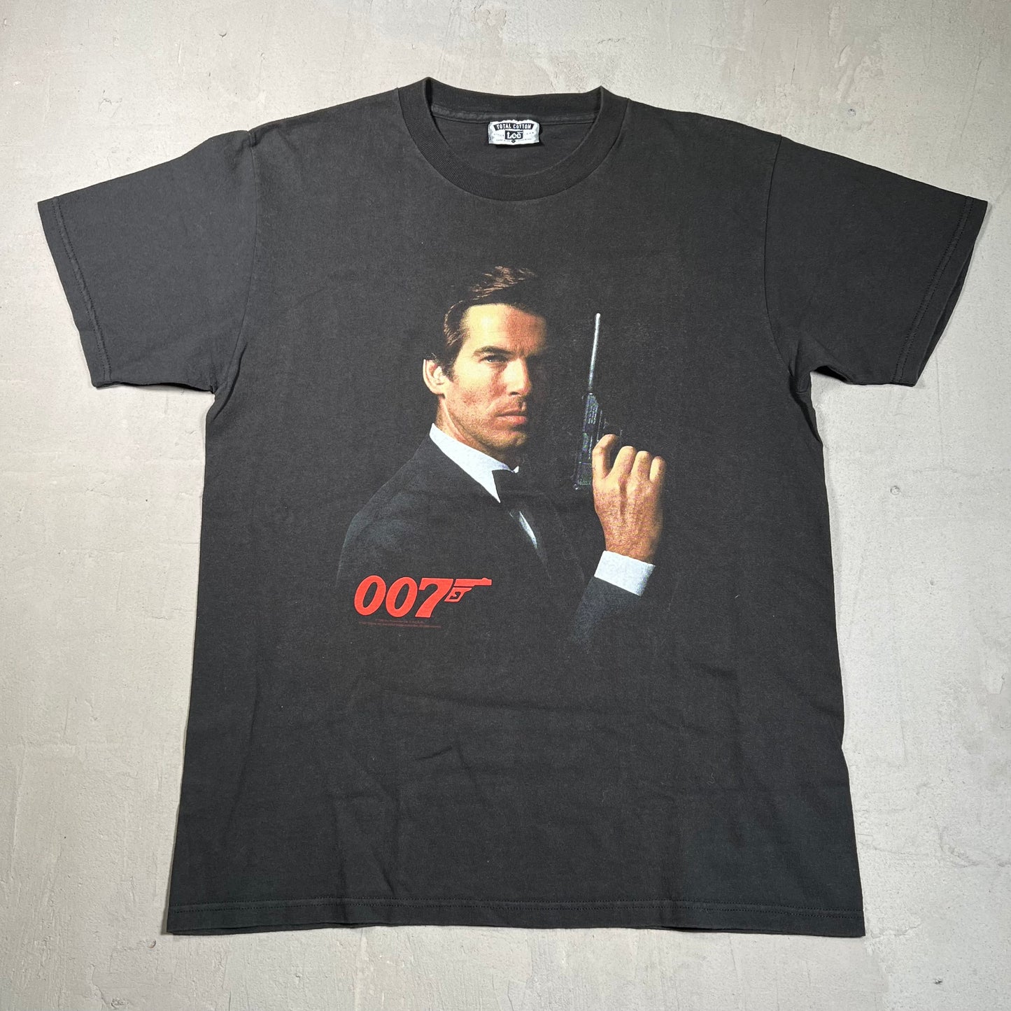 1995 James Bond 007 Golden Eye Promo Black Tee Size Large USED v18036