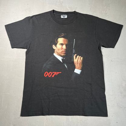 1995 James Bond 007 Golden Eye Promo Black Tee Size Large USED v18036
