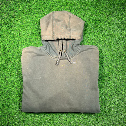 Y2K Carhartt Distressed Green Hoodie Size Large USED