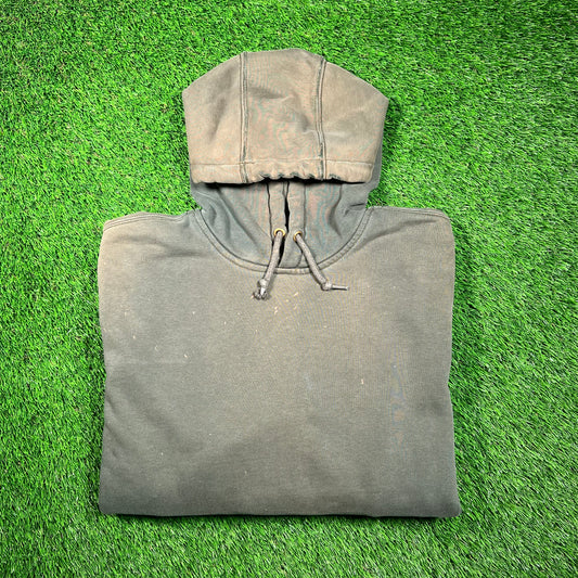 Y2K Carhartt Distressed Green Hoodie Size Large USED