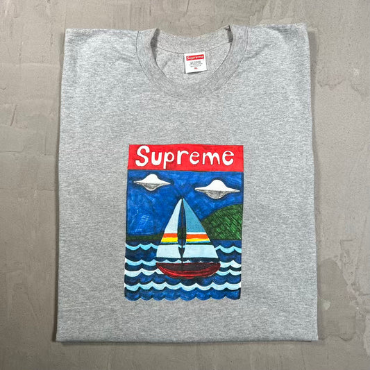 Supreme Sailboat Grey Tee (2020) Size XL USED x18917