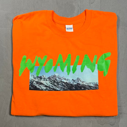 Kanye West "Wyoming" Orange Longsleeve Size Large USED x18408