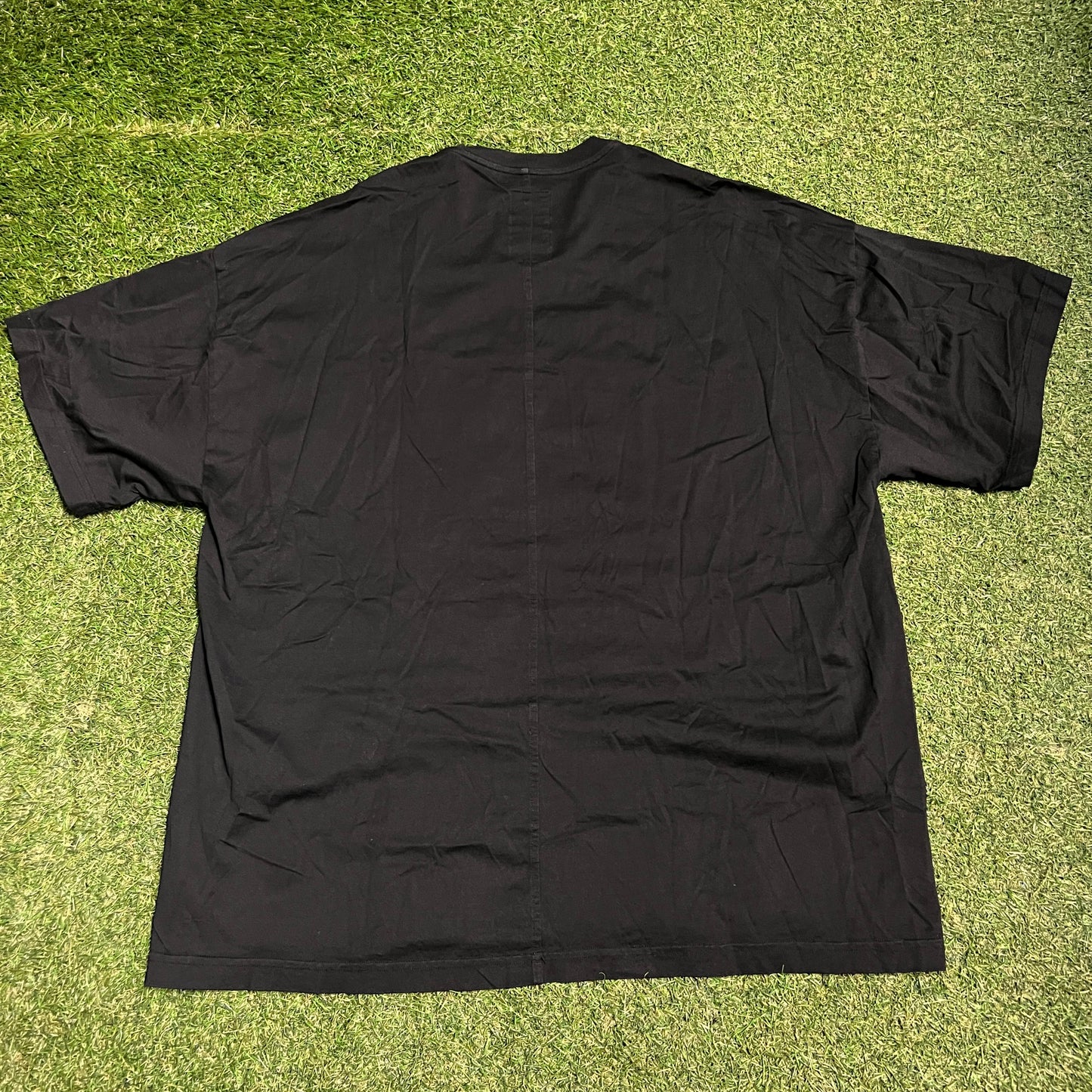 Rick Owens Champions Stitched Black Tee Size XS USED x13724
