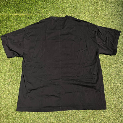 Rick Owens Champions Stitched Black Tee Size XS USED x13724