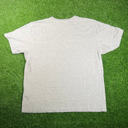 Carhartt Modern Logo Grey Tee Size Large USED v17820