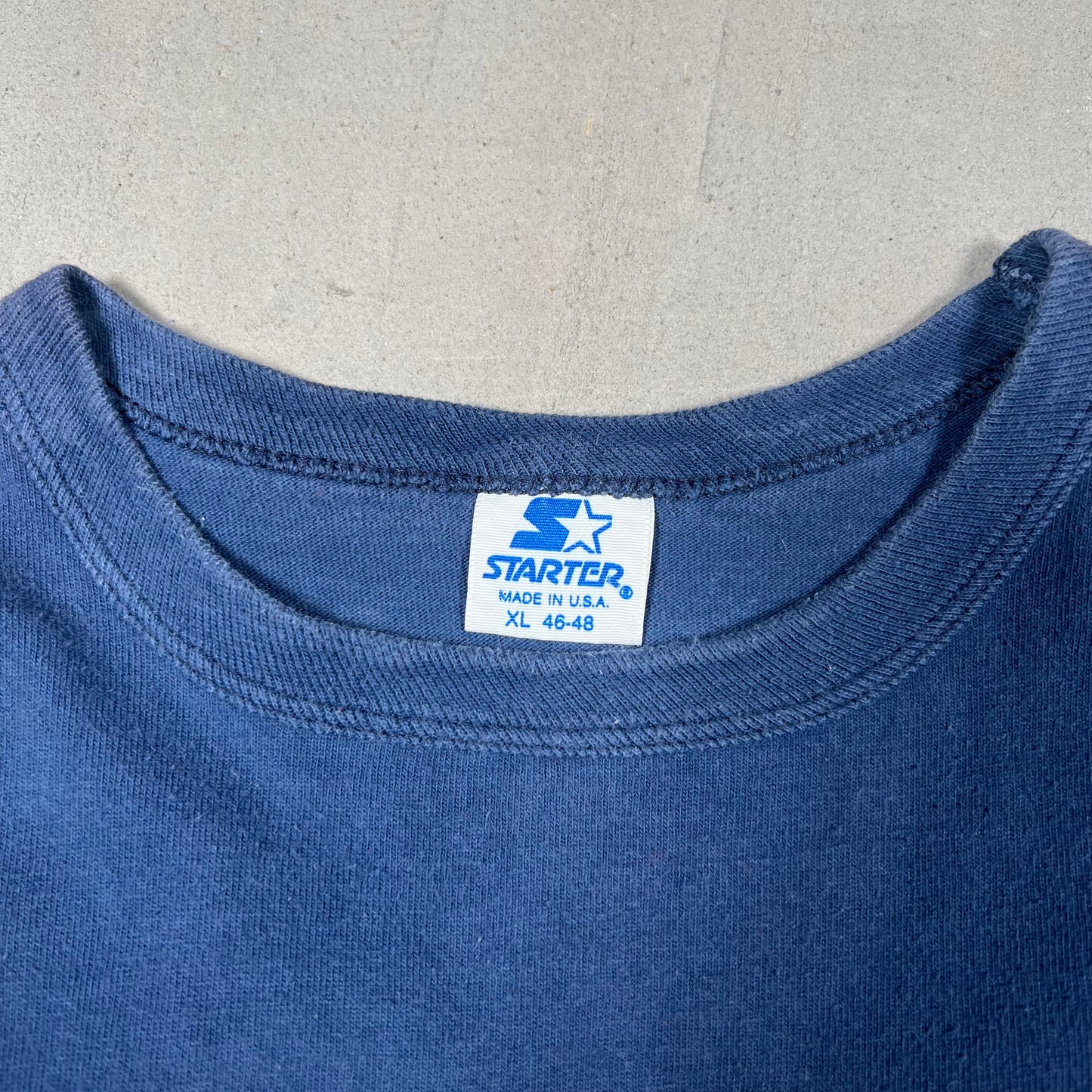 1990s Dallas Cowboys Starter Navy Blue Tee Size XL USED v16955