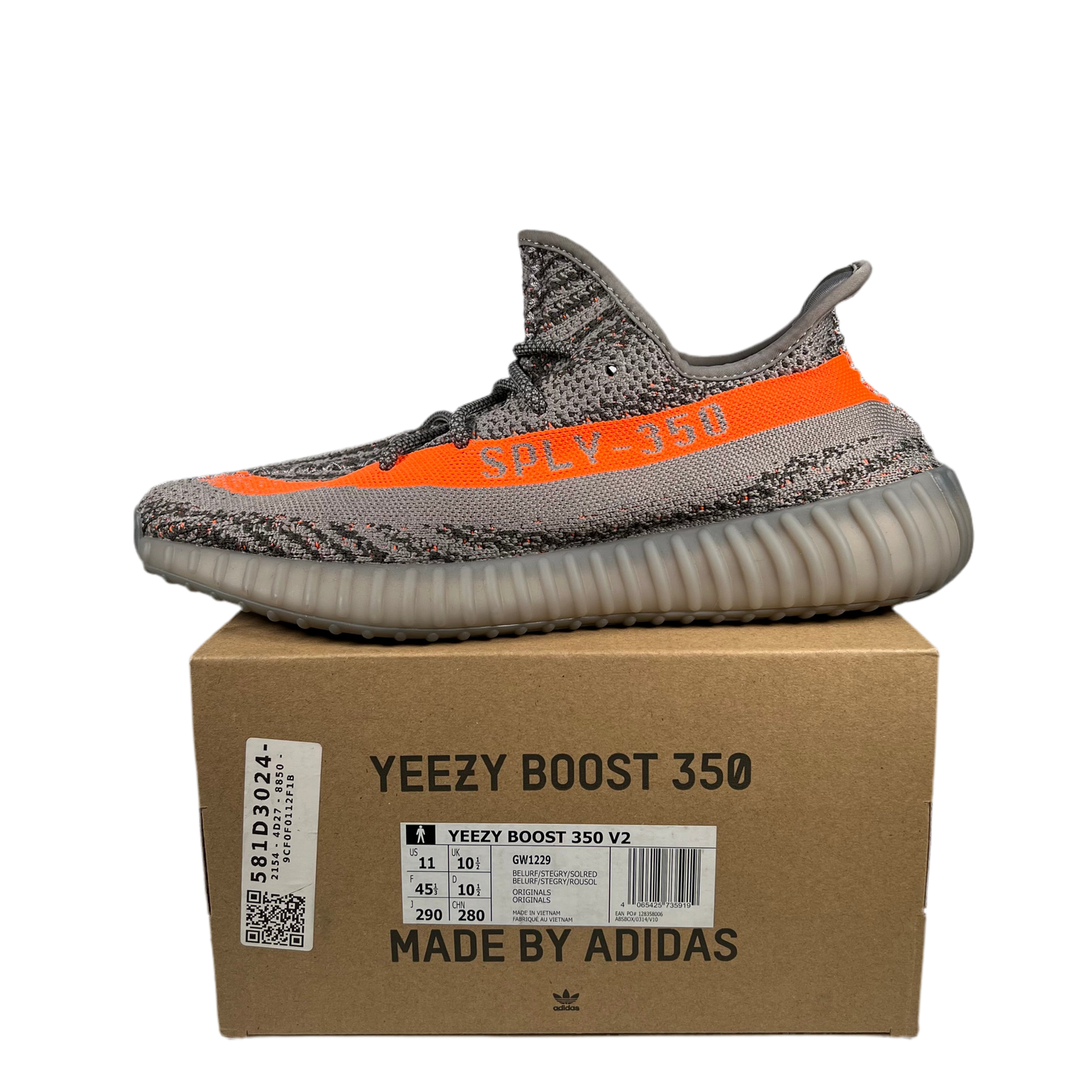 Yeezy 350 Beluga Reflective (2021) Size 11 USED s17293