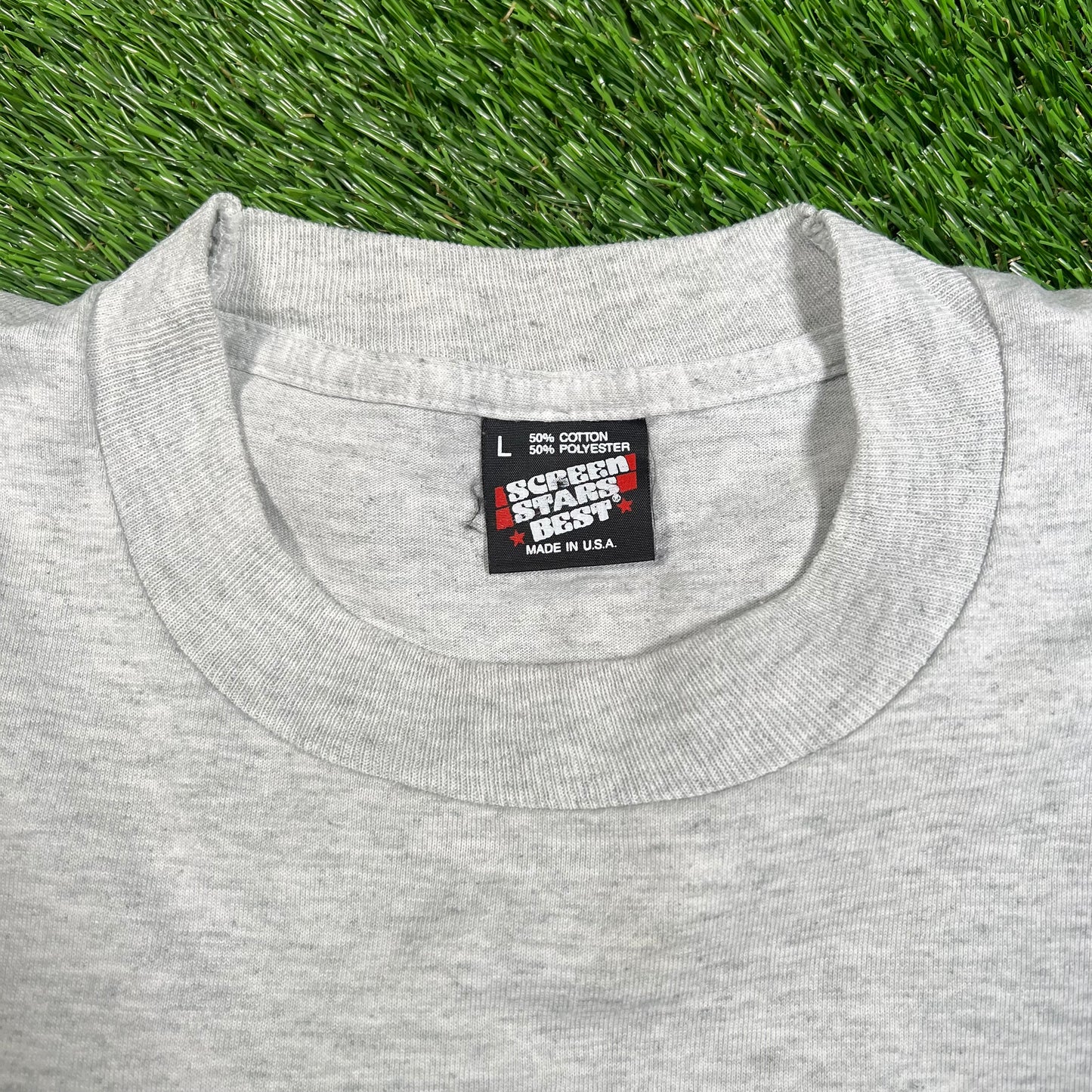 1990s Disney Mickey Mouse California Grey Cropped Tee Size Large USED v18134