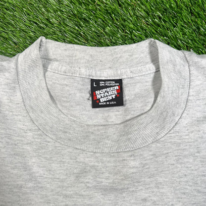 1990s Disney Mickey Mouse California Grey Cropped Tee Size Large USED v18134