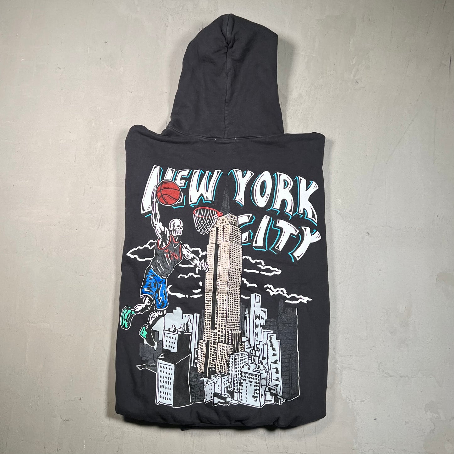 Warren Lotas New York Basketball Black Hoodie Size XL USED x17528