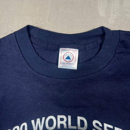 2000 New York Yankees Navy World Series Tee Size Large NEW v19271