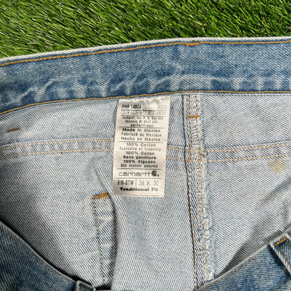 Y2K Carhartt Light Blue Denim Painters Size 36 USED v17992