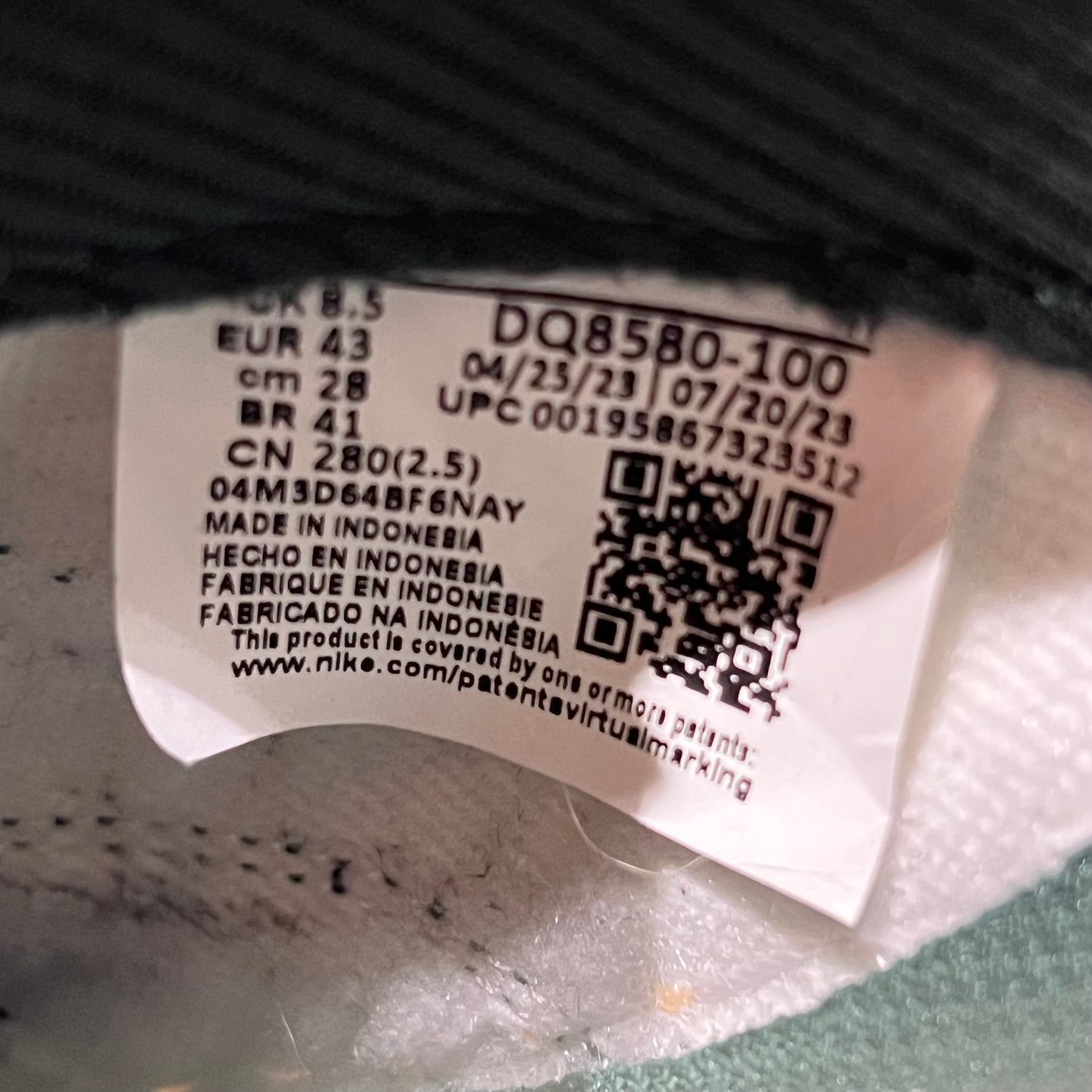 Nike Dunk Low Vintage Green (2022) Size 9.5M/11W USED s18857