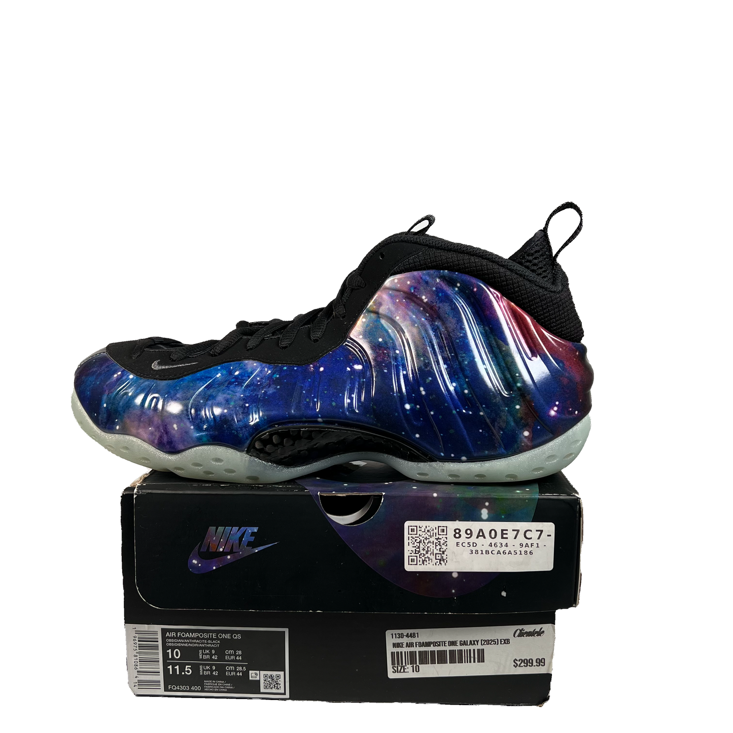 Nike Foamposite One Galaxy (2025) Size 10 USED s22520