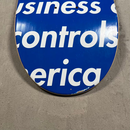 Supreme Illegal Business Blue Skateboard (2018) USED x5838