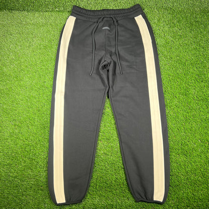 Fear Of God Athletics Black/Cream Stripe Sweatpants Size Large NEW x14811