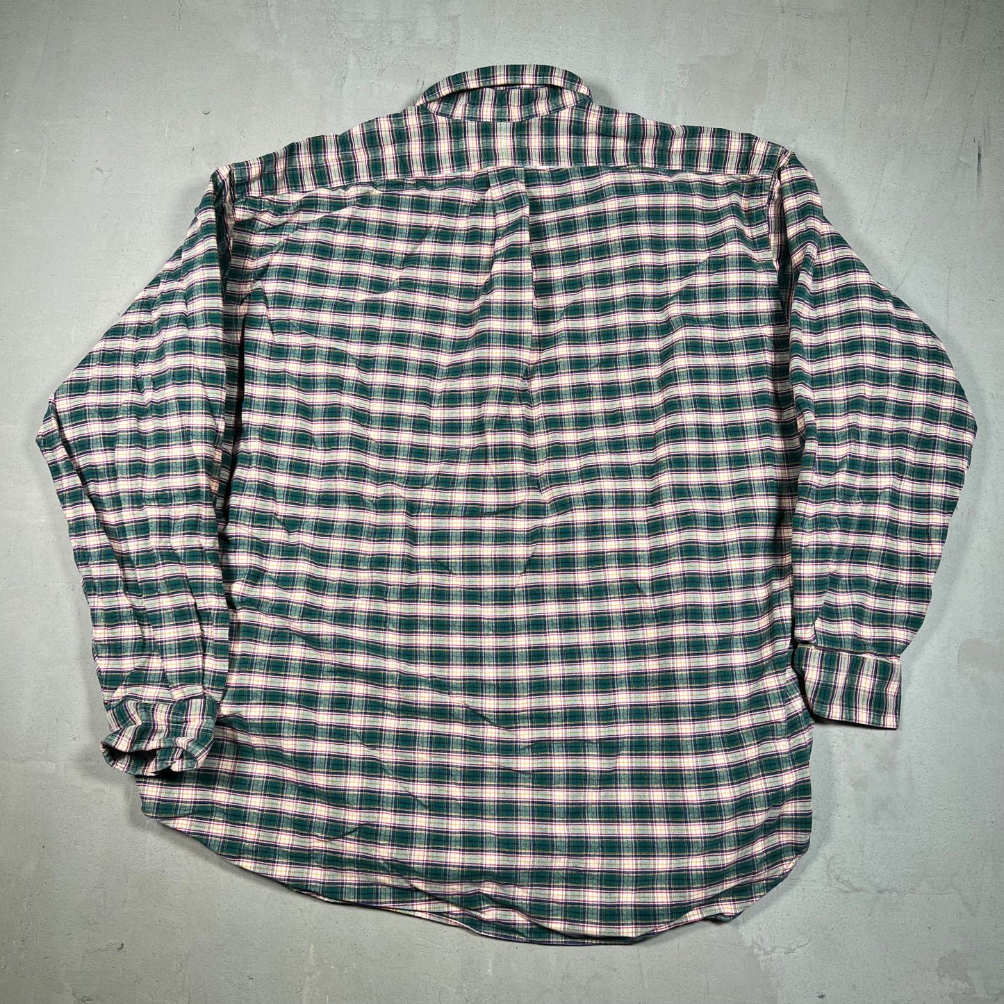 Y2K Polo Ralph Lauren Plaid "Big Shirt" Size XL USED v19414