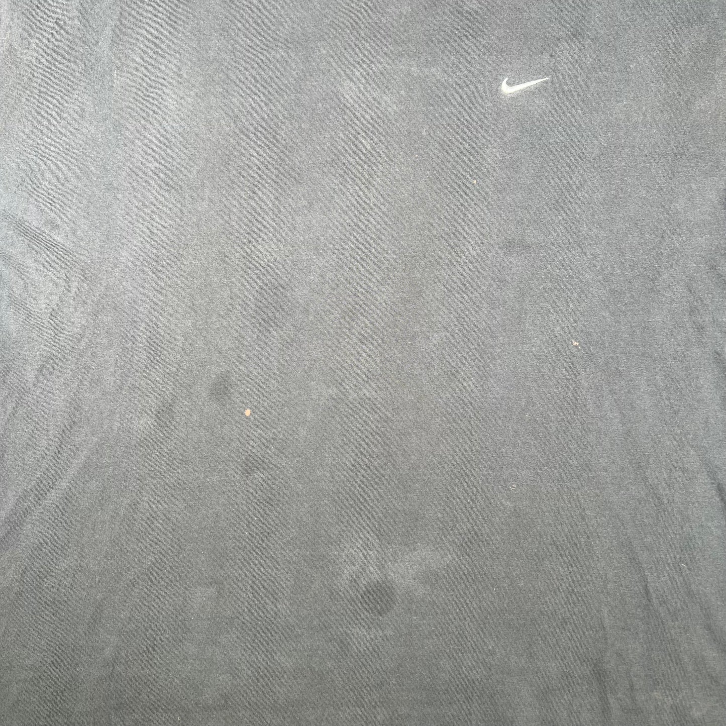 Y2K Nike Washed Black Logo Tee Size XXL USED v17056