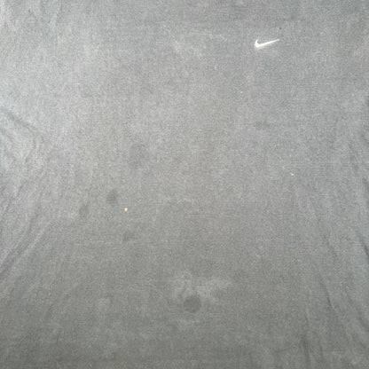 Y2K Nike Washed Black Logo Tee Size XXL USED v17056