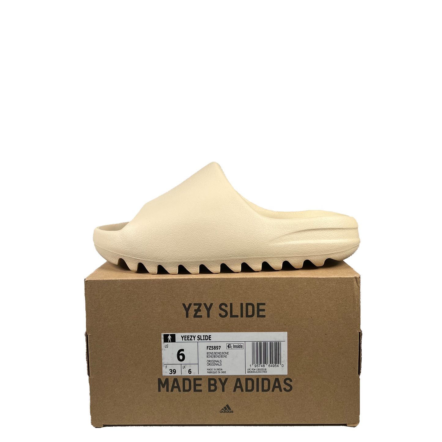 Adidas Yeezy Slide Bone (2019) Size 6 NEW s20143