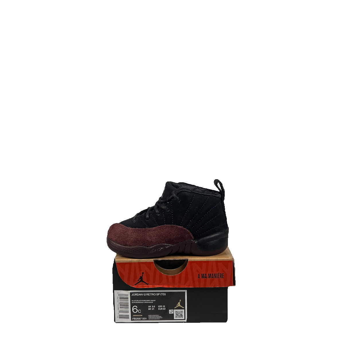 Jordan 12 A Ma Maniere Black (2023) Size 6c USED s22586