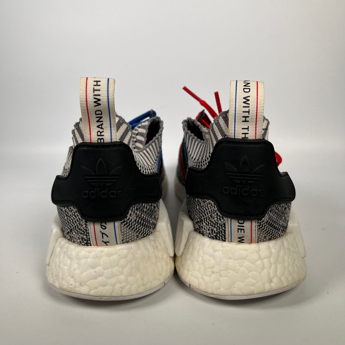 Adidas NMD R1 Tri Color Stripes White (2016) Size 8.5 USED s18724