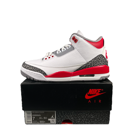 Jordan 3 Fire Red 2022 Size 7 NEW s10587