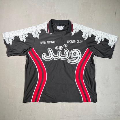 WNTD Apparel Sports Club Black/Red Jersey Size Small USED x17557