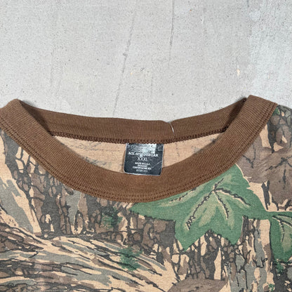 2000s Rebark Camo Tee Size 3XL USED v17720