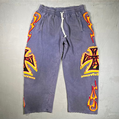 Vale Forever La Flare Purple Sweatpants Size Medium USED x18902