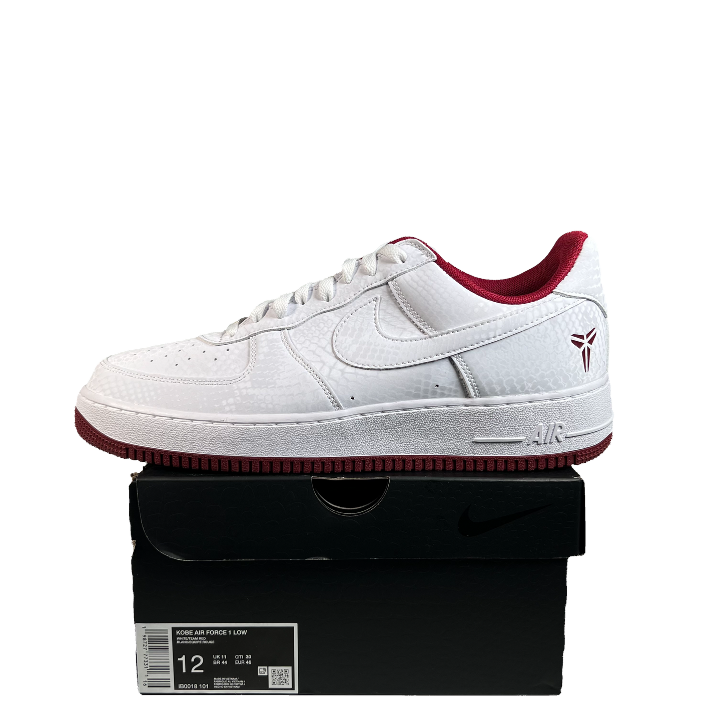 Nike Air Force 1 Kobe Bryant Forever Lower Merlon Home (2026) Size 12 USED s22283