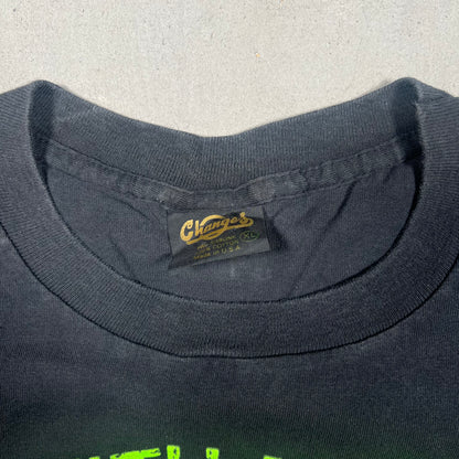 1990 Taz Mess With My Plant Black Tee Size XL USED v18041