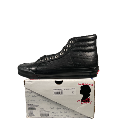 Vans Sk8-Hi LX Jim Goldberg Black Leather (2020) Size 8 NEW s20197