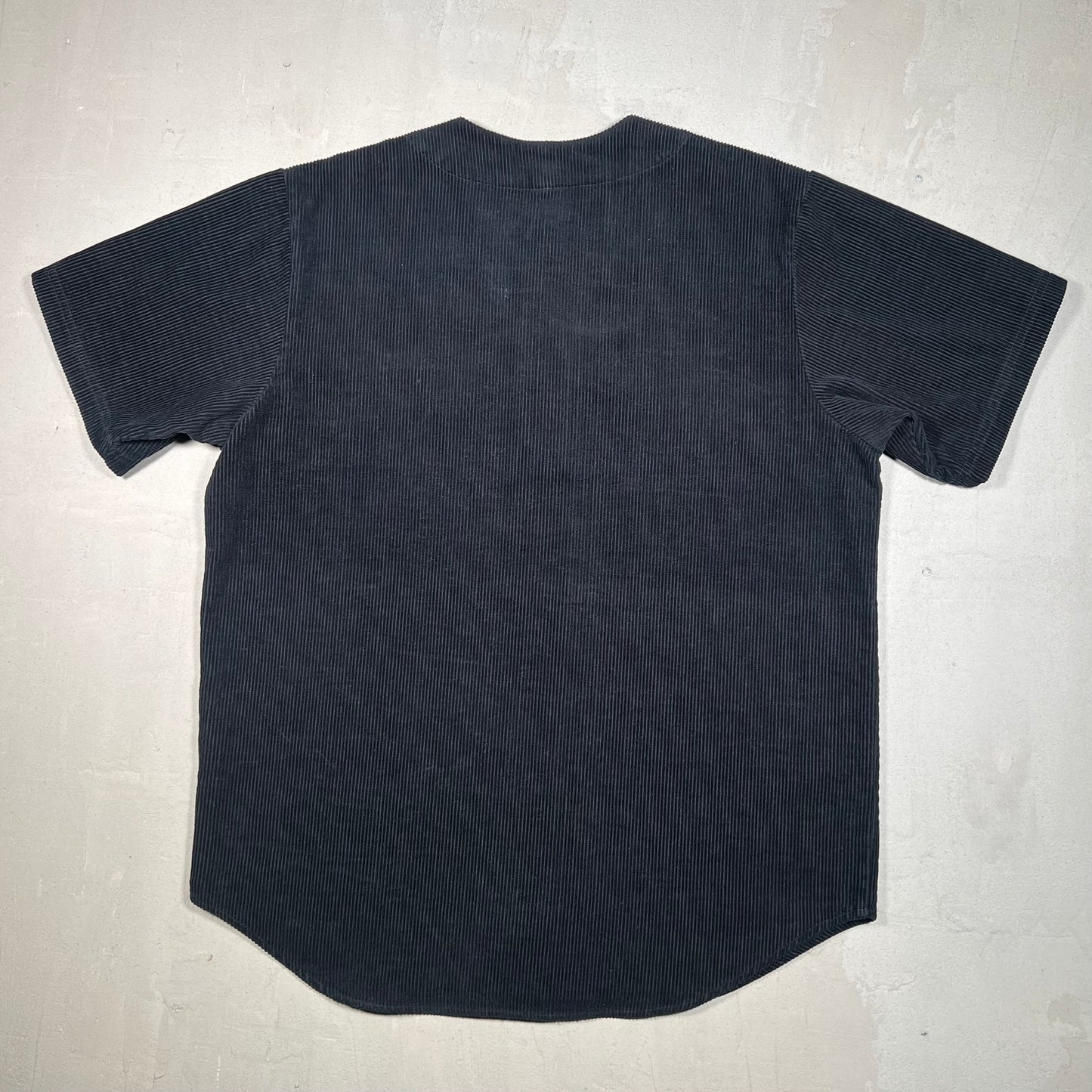 Supreme Coduroy Baseball Jersey Black (2018) Size Large USED x17219