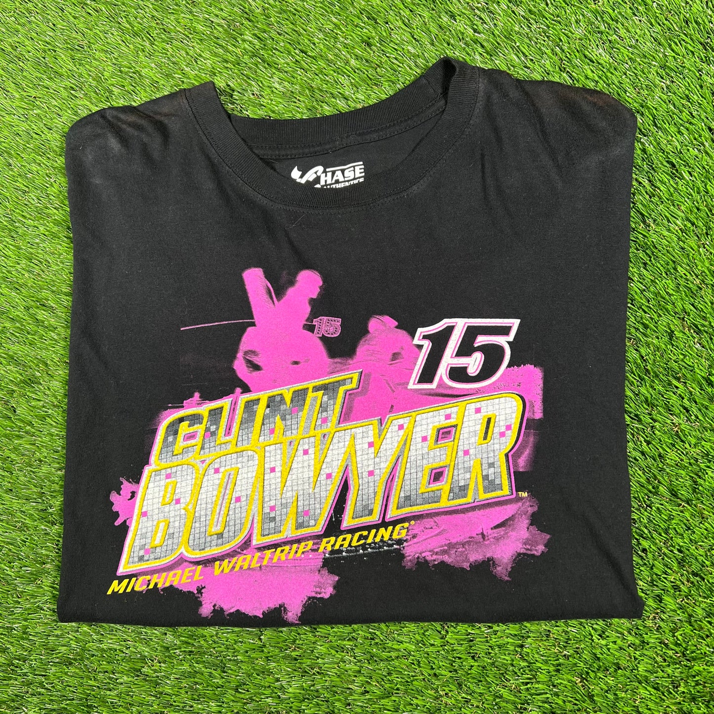2014 Clint Bowyer Blasck Nascar Tee Size XL USED v17262