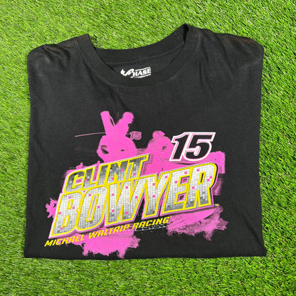2014 Clint Bowyer Blasck Nascar Tee Size XL USED v17262