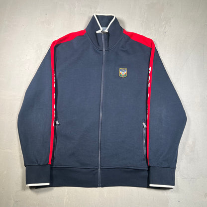 1990s Polo Ralph Lauren "Polo USA" Navy Track Jacket Size Large USED v19008