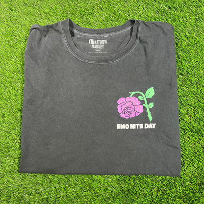 Chinatown Market Emo Nite Day Black Tee Size Large USED x15682