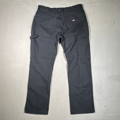 Dickies Black Carpenter Pants Size 33x32 USED v19148
