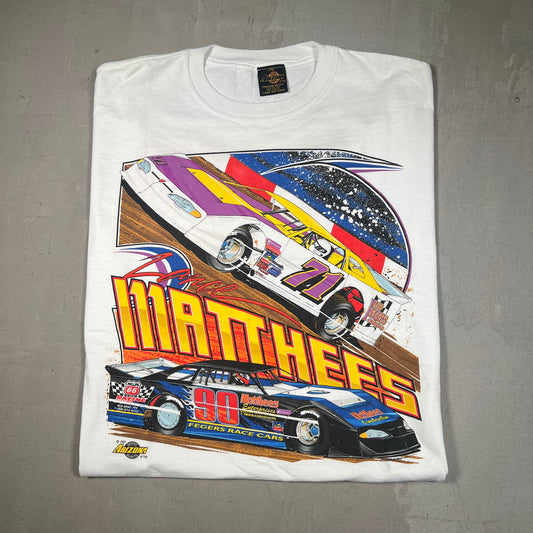2000 Lance Mathees Racing Tee Size XL USED v18977