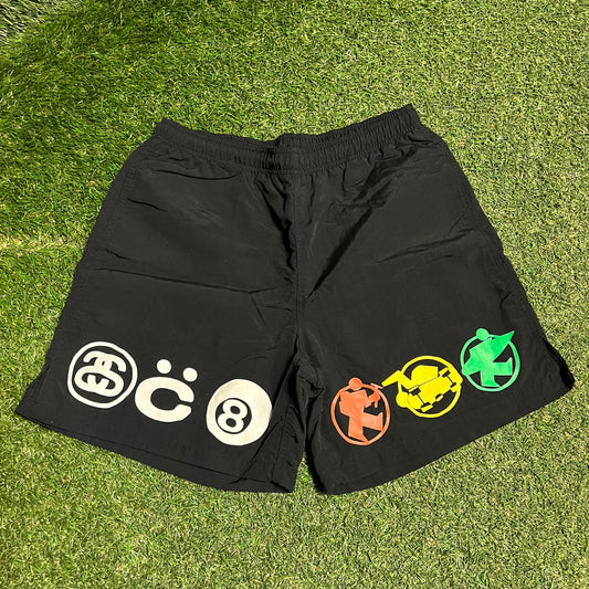 Stussy X CPFM Black Water Short Size Medium USED x14161