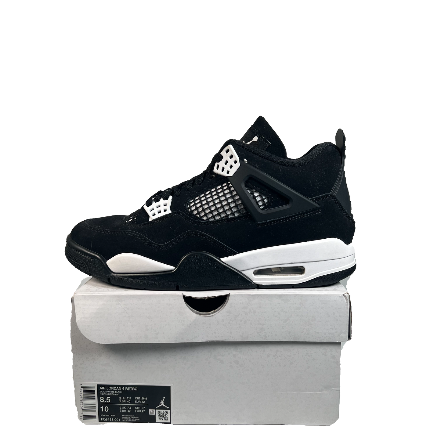 Jordan 4 White Thunder (2024) Size 8.5 USED s22021