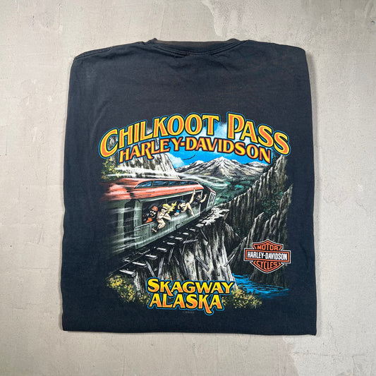 2010 Harley Davidson Chilkoot Pass Black Tee Size XL USED v18981