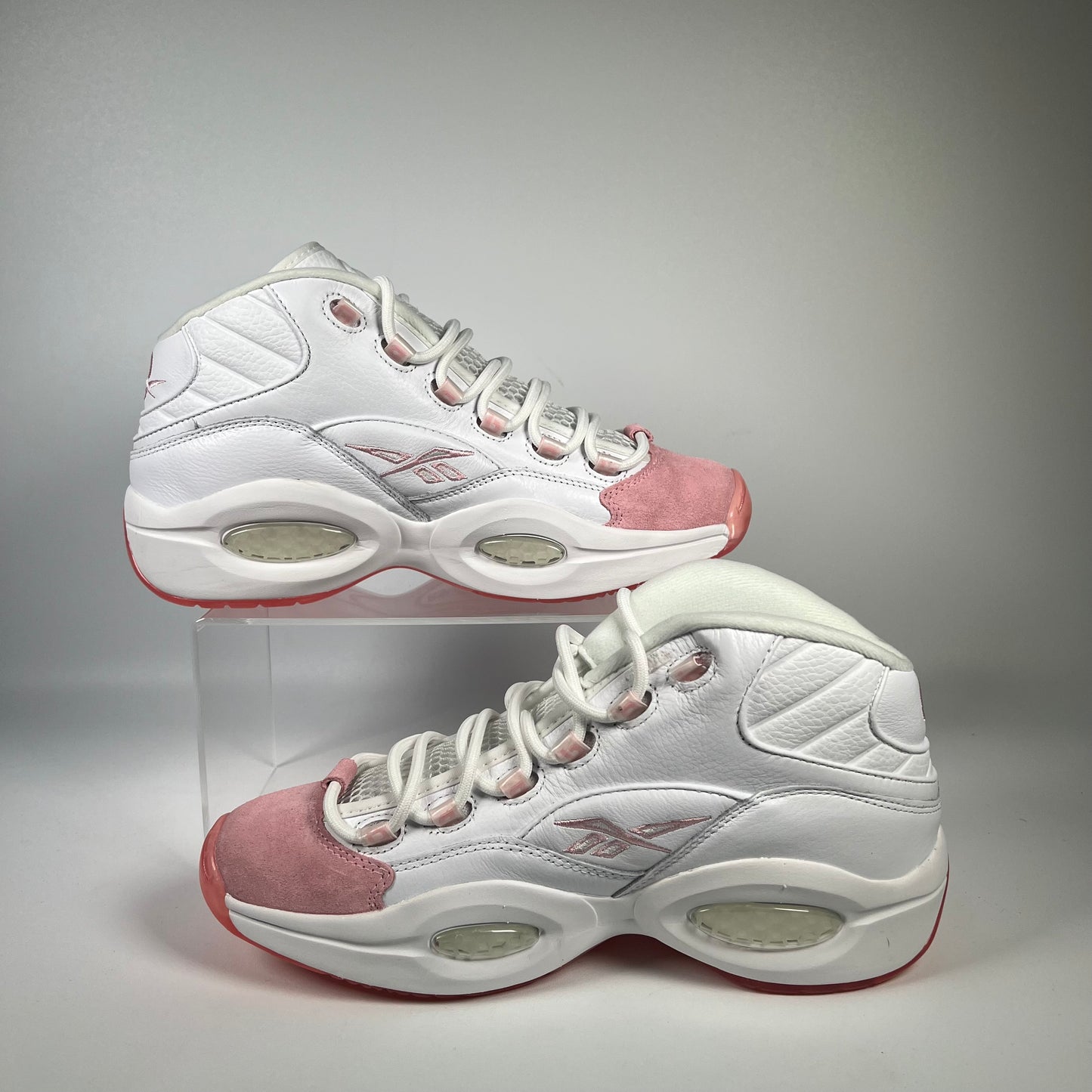 Reebok Question Mid Pink Toe (2021) Size 9.5 USED s17965