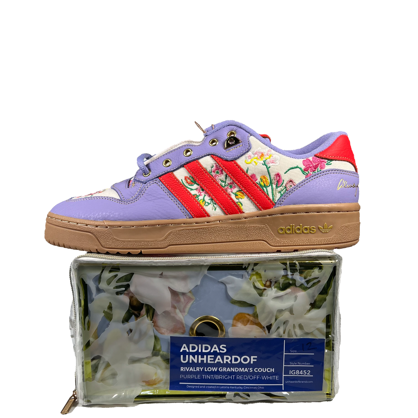 Adidas Rivalry Low Unheardof Grandma's Couch (Special Box) Size 12 NEW s15180