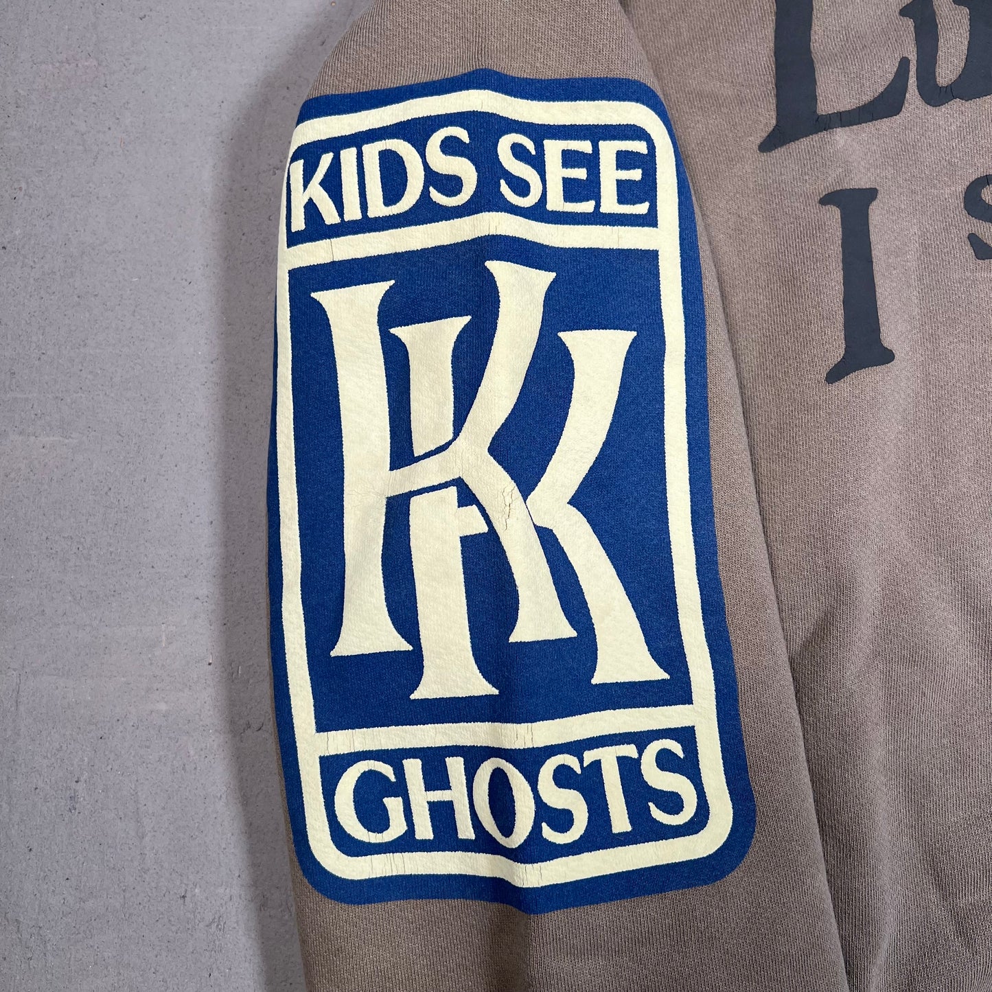 CPFM Kids See Ghost Kanye Cudi Lucky Me I see Ghost Brown Crewneck Size Large USED x1154