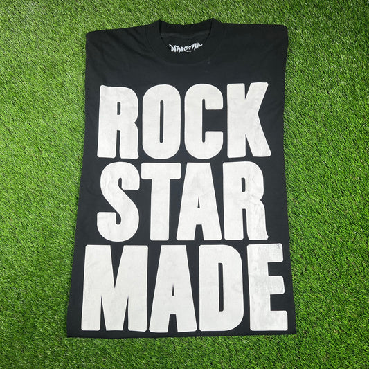 Playboi Carti Vamp Security Rock Star Made Black Tee Size Large USED x14555