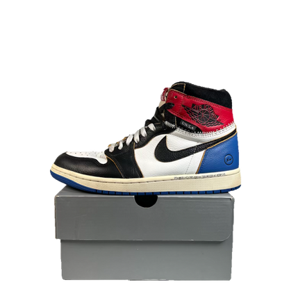 Jordan 1 High Fragment Union Varsity Red Sport Royal (2025) Size 9 USED s23647